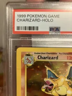 CHARIZARD 1999 POKEMON ORIGINAL BASE SET RARE HOLO 4/102 VG PSA 3 - Image 5