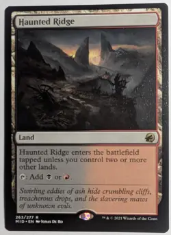 Haunted Ridge x1 Innistrad: Midnight Hunt Regular Magic the Gathering MTG LP/NM - Image 1