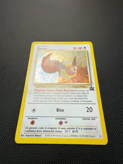 Eevee Promo Holo WOTC Black Star Promo Pokemon Card LP+ - Image 2