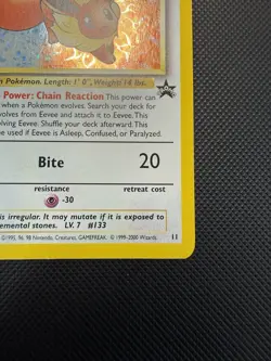 Eevee Promo Holo WOTC Black Star Promo Pokemon Card LP+ - Image 5