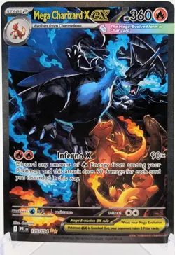 Pokemon Phantasmal Flames - Mega Charizard X ex 125/094 - Holofoil - NM - Image 1