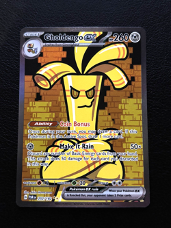 Gholdengo ex 252/182 Special Illustration Rare Sv04: Paradox Rift Pokemon TCG NM - Image 1