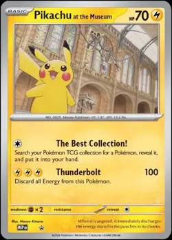 Pokemon x Natural History Museum Promo - Pikachu At The Museum - PREORDER - Image 1
