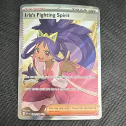 Pokemon Iris's Fighting Spirit 180/159 Journey Together Full Art Ultra Rare Hol. - Image 1