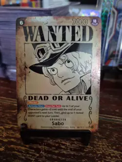 Wanted Dead or Alive Sabo SP OP13-120 SEC Alt Art English EN Rare One Piece - Image 1