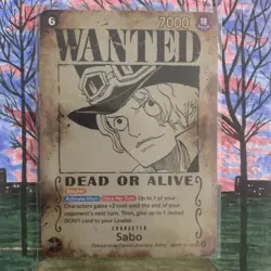 Wanted Dead or Alive Sabo SP OP13-120 SEC Alt Art English EN Rare One Piece - Image 1