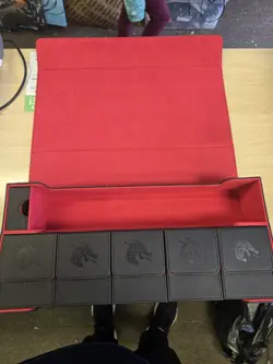 Premium Trading Card Storage Case TCG Deck Box Holds 1800+ Sleeved Cards Polemon - Image 1