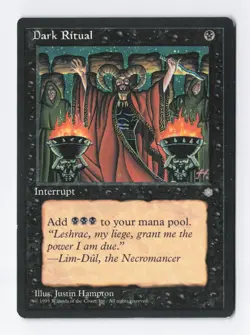 Dark Ritual Ice Age MTG Vintage Magic the Gathering TCG Card MP/LP - Image 1