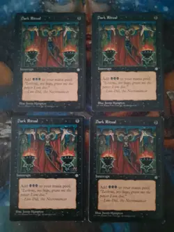 MTG Magic the Gathering - 4 x Dark Ritual (a playset!) - Ice Age - LP - Image 1