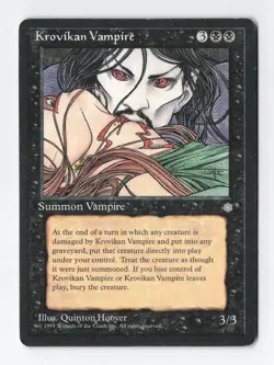 Krovikan Vampire Ice Age MTG Vintage Magic the Gathering Card LP/NM - Image 1