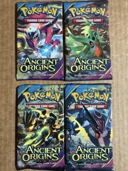Pokemon TCG XY Ancient Origins Booster Park Art Set! Factory Sealed of 4 packs! - Image 1