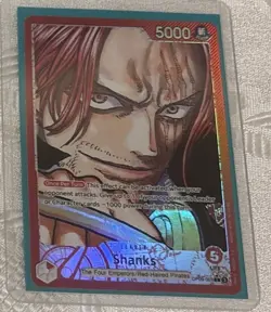 OP09-001 Shanks (Leader) EN - Alternative Art Alt Art - Emperor in the New World - Image 2
