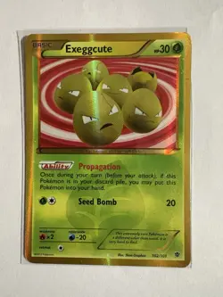 Exeggcute 102/101 Rare Secret Plasma Blast Pokemon MP Pokemon Card - Image 2