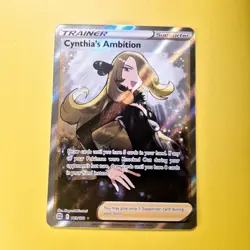 Cynthia's Ambition 169/172 Brilliant Stars Pokemon Card Full Art Ultra Rare Holo - Image 1