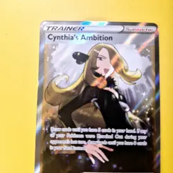 Cynthia's Ambition 169/172 Brilliant Stars Pokemon Card Full Art Ultra Rare Holo - Image 2