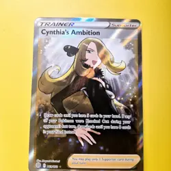 Cynthia's Ambition 169/172 Brilliant Stars Pokemon Card Full Art Ultra Rare Holo - Image 5