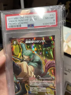 Vintage One Piece Pirate Hunter! ! 2011 CCG, Mint PSA 8! Promo Vending Zolo Card - Image 3