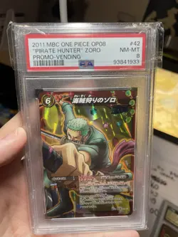 Vintage One Piece Pirate Hunter! ! 2011 CCG, Mint PSA 8! Promo Vending Zolo Card - Image 4