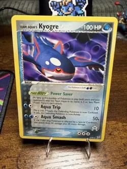Team Aqua's Kyogre 3/95 Team Magma vs Team Aqua Holo Pokemon TCG - Image 1