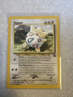 Pokemon TCG Togepi Card 30 WOTC Promo Black Star - Image 1