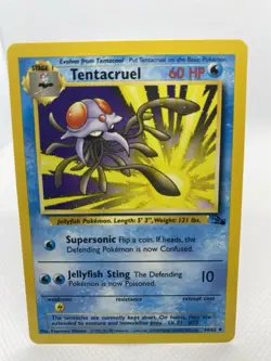 Tentacruel Fossil 44/62 Regular Unlimited Uncommon Pokemon TCG Wotc 1999 NM LP - Image 1