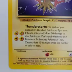 Zapdos 30/62 Fossil Pokemon TCG Trading Card WOTC Non-holo LP - Image 4