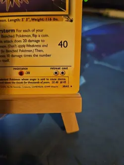 Pokemon TCG Zapdos Fossil, Unlimited Rare, Vintage WOTC Card 30/62 LP - Image 4