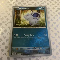 Pokemon Card Nidoran Scarlet & Violet 151 Reverse Holo 029/165 Near Mint - Image 1