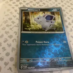 Pokemon Card Nidoran Scarlet & Violet 151 Reverse Holo 029/165 Near Mint - Image 2
