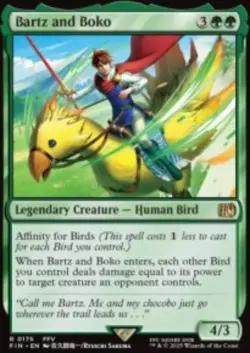 Bartz and Boko Final Fantasy (FIN) 175 MTG Regular NM - Image 1