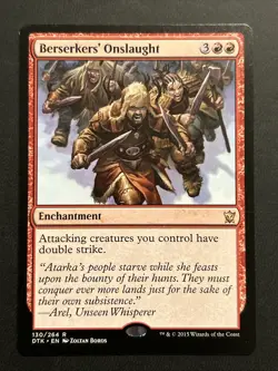 Berserkers' Onslaught 192 - Bloomburrow Commander - Magic The Gathering MTG - Image 1
