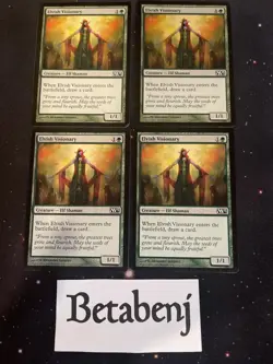 4x MTG Elvish Visionary M13 (Playset) - Free ship over $25 - Image 1
