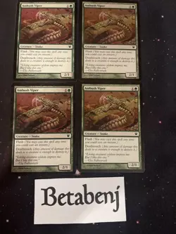 4x MTG Ambush Viper Innistrad (Playset) - Free ship over $25 - Image 1
