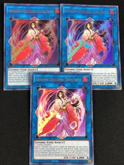 YUGIOH SHIRANUI SKILLSAGA SUPREMACY SAST-EN054 1ST ULTRA X3 NM - Image 1