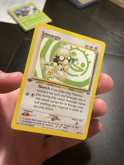 1st Edition Non-Holo Smeargle 30/75 Neo Discovery Set Pokemon Card - Exc - Image 2