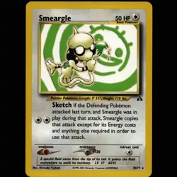 Pokemon TCG · Smeargle 30/75 · Rare · Neo Discovery · Vintage WOTC (2001) - Image 1