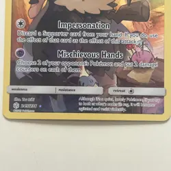 Mimikyu 245/236 Full Art Pokemon Cosmic Eclipse Pokemon TCG NM - Image 3