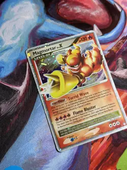 Pokemon Magmortar LV.X 123/123 Mysterious Treasures Rare Holo English TCG - Image 4