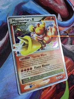 Pokemon Magmortar LV.X 123/123 Mysterious Treasures Rare Holo English TCG - Image 5