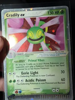 Cradily EX 90/95 EX Team Magma v Team Aqua Pokemon Card Rare LP LIGHTLY PLAYED - Image 1