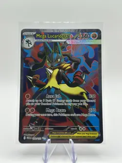 Pokemon TCG Mega Evolution Mega Lucario EX 160/132 Ultra Rare Card - Image 1