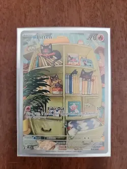 Pokemon Litten TCG Rare Holo Card 167/162SV05: Temporal Forces Illustration - Image 1