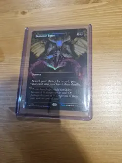 MTG Demonic Tutor (Borderless) FOIL - CMM Commander Masters NM - Image 1