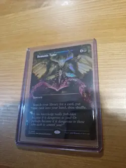 MTG Demonic Tutor (Borderless) FOIL - CMM Commander Masters NM - Image 3