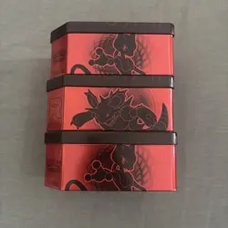 Pokemon TCG Team Rocket's Mewtwo, Persian Umbreon, Eevee & Pikachu Empty Tins - Image 4