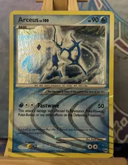 Pokemon Card Arceus Lv. 100 AR4 Holo Rare Platinum Arceus - Image 1