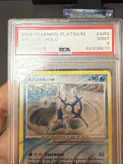 Pokemon Card Arceus Lv. 100 AR4 Holo Rare Platinum Arceus PSA 9 MINT - Image 2