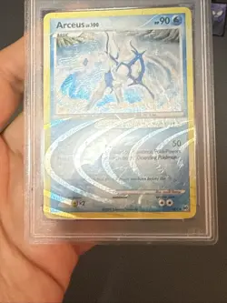 Pokemon Card Arceus Lv. 100 AR4 Holo Rare Platinum Arceus PSA 9 MINT - Image 3
