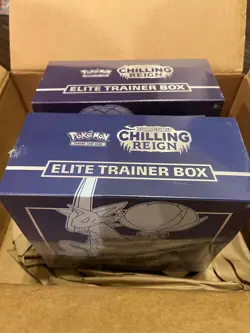 Pokemon Chilling Reign Elite Trainer Box ETB Sword & Shield Sealed New Lot of 2 820650808630 - Image 2
