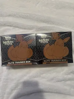 Pokemon TCG Shining Fates (LOT OF 2) Elite Trainer Box ETB FACTORY- SEALED - NEW 97712552774 - Image 1